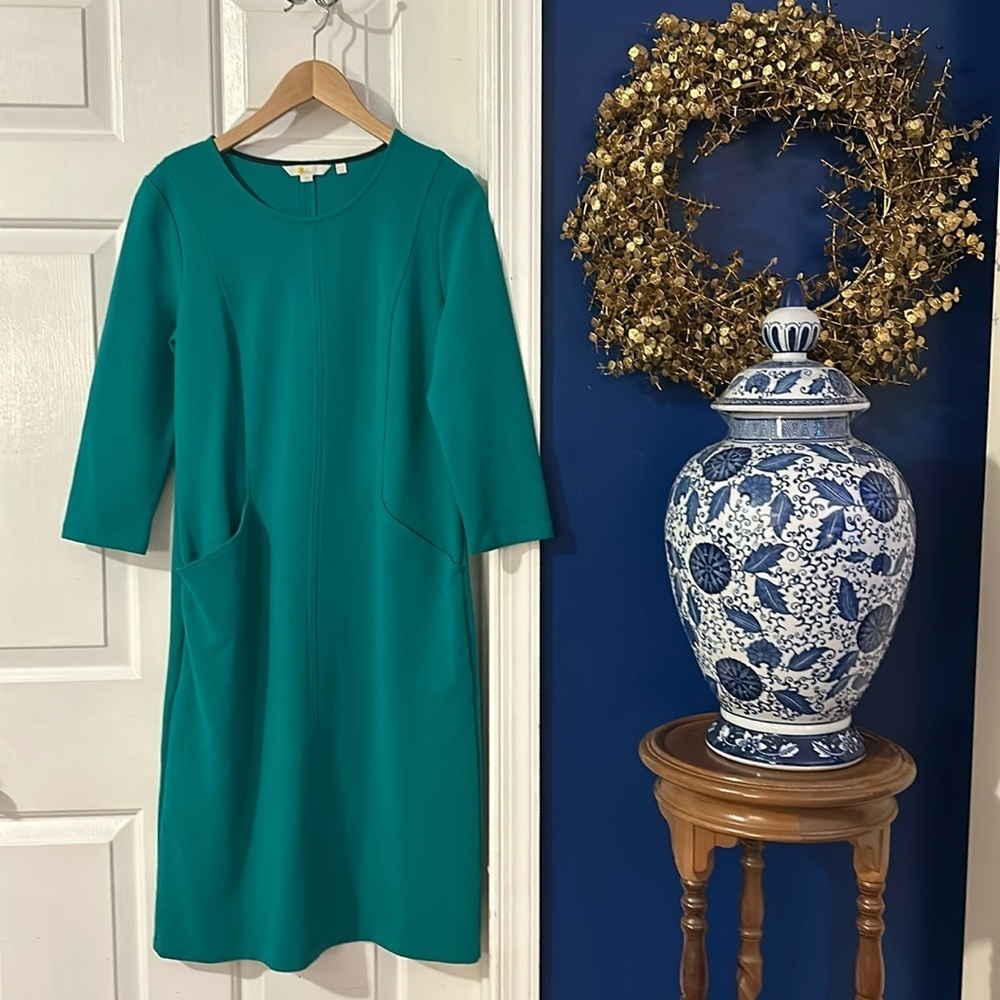 Women’s Boden Ellen Ottoman Sheath Dress Size 8 Long